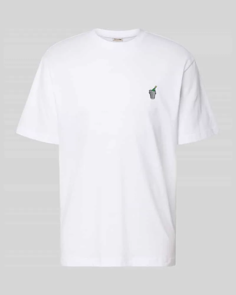 Only & Sons Relaxed Fit T-Shirt aus reiner Baumwolle Modell 'FRED Offwhite