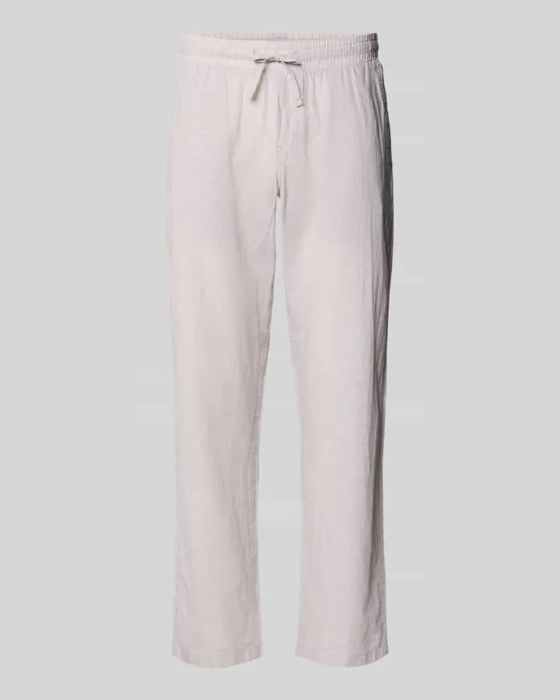Jack & Jones Hose aus Baumwoll-Leinen-Mix Modell 'KANE Beige