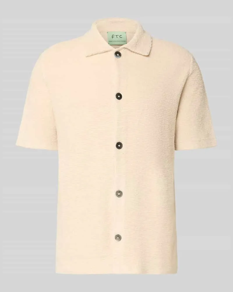 FTC Cashmere Strickjacke mit Kaschmir-Anteil Beige