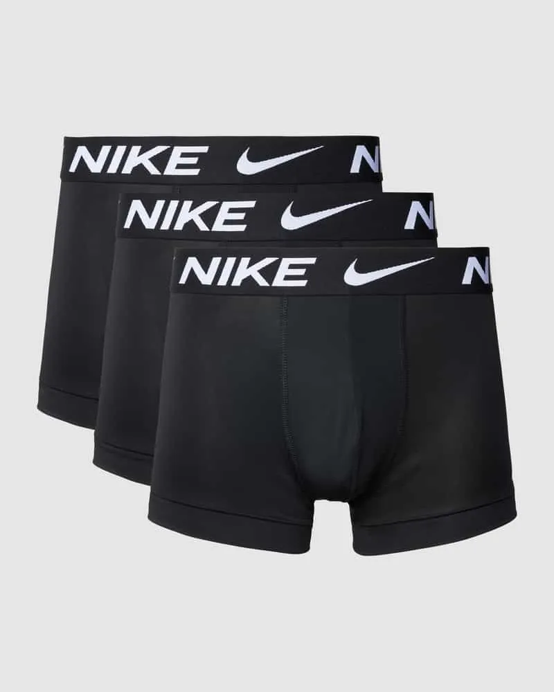 Nike Trunks mit elastischem Logo-Bund im 3er-Pack Black