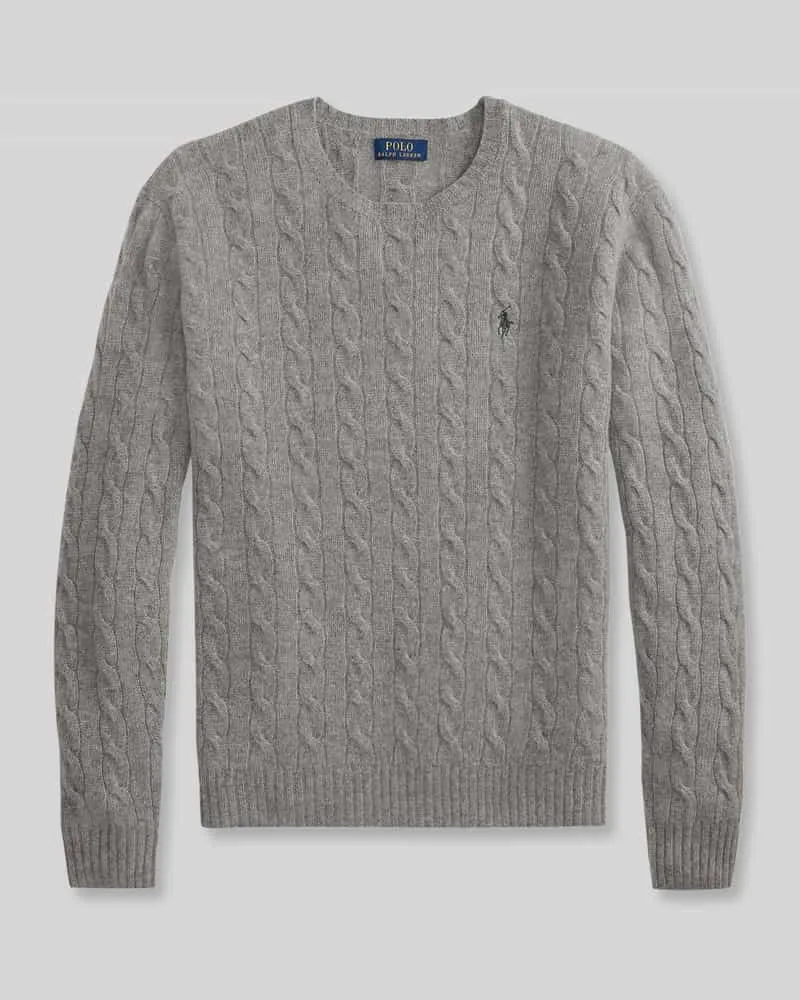 Ralph Lauren Regular Fit Pullover aus Woll-Kaschmir-Mix Dunkelgrau