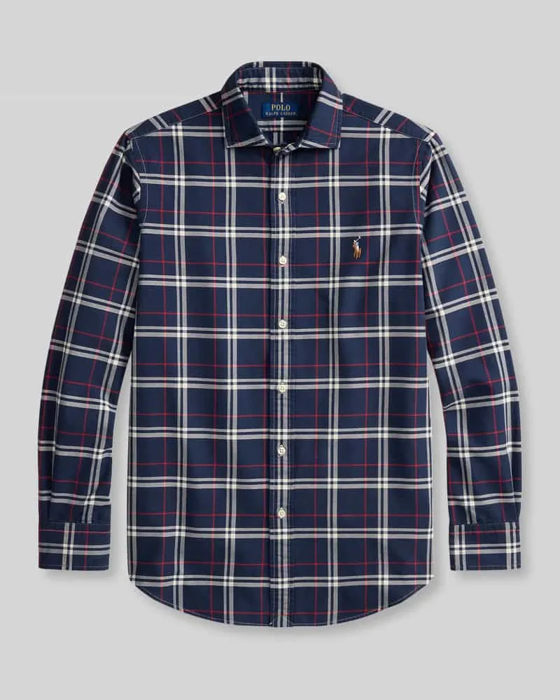 Ralph Lauren Regular Fit Freizeithemd aus reiner Baumwolle Marine