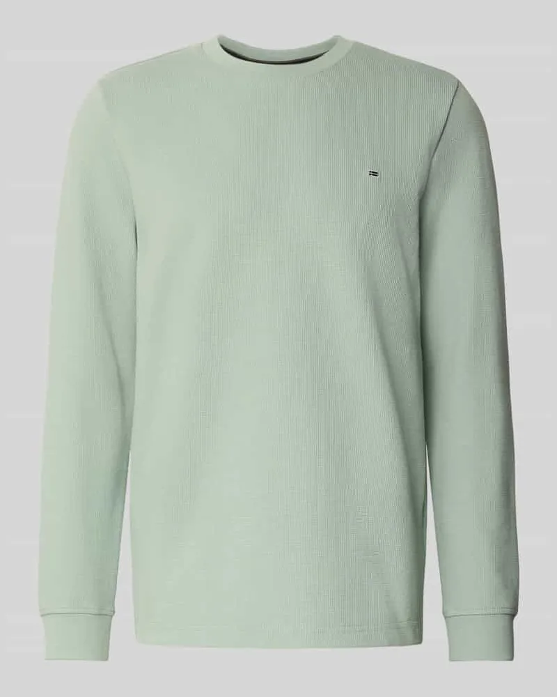 Christian Berg Pullover mit Label-Patch 