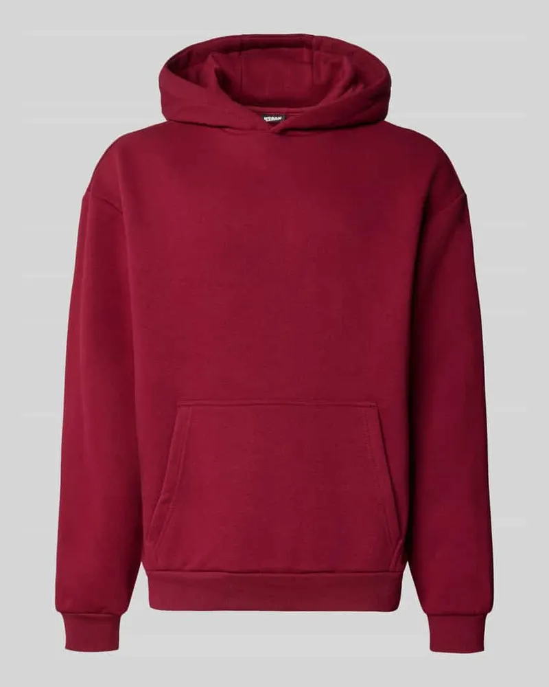 Urban Classics Regular Fit Hoodie aus Baumwoll-Mix mit Kapuze Bordeaux