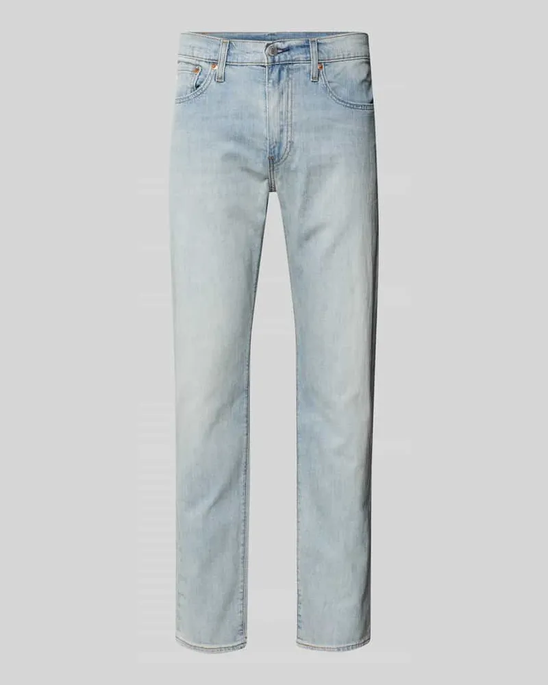 Levi's Tapered Fit Jeans aus Baumwoll-Leinen-Mix Modell '502™ TAPER LIGHTWEIGHT Hellblau