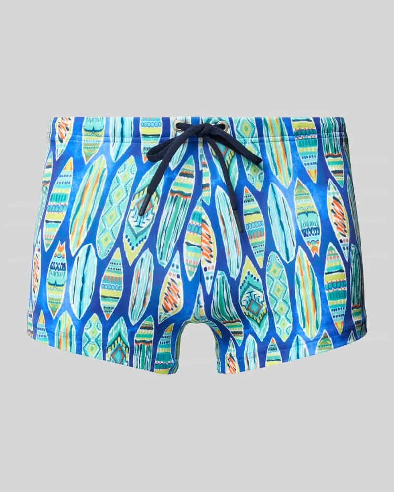 HOM Badehose mit Kordelzug Modell 'Mabella Tuerkis