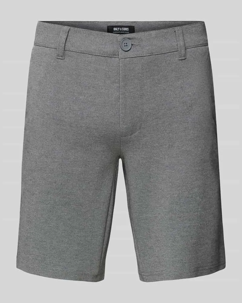 Only & Sons Shorts mit französischen Eingrifftaschen 