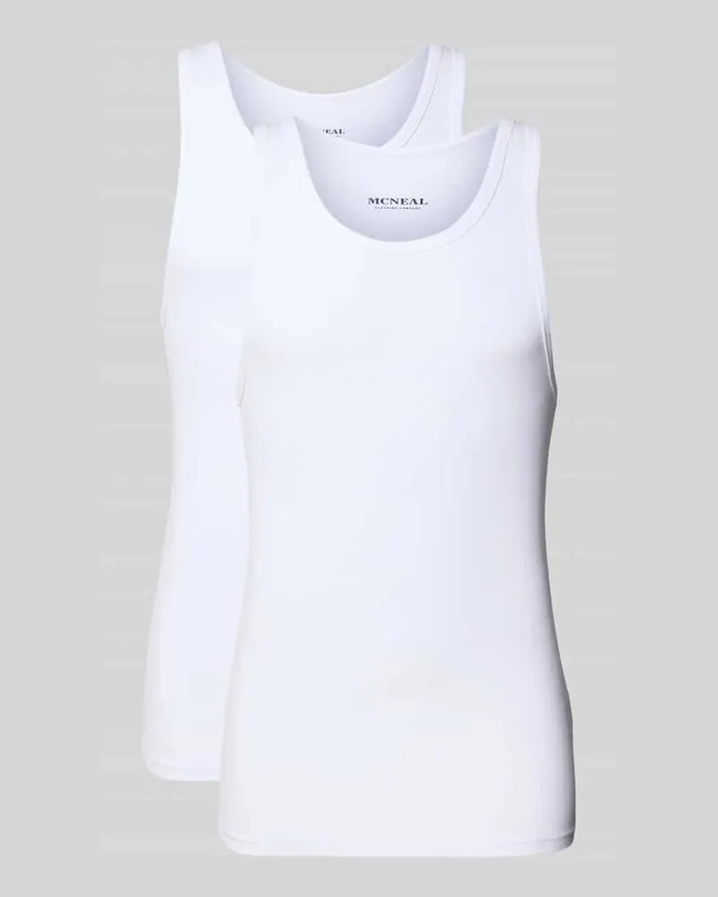McNeal Unterhemd mit Rundhalsausschnitt Weiss