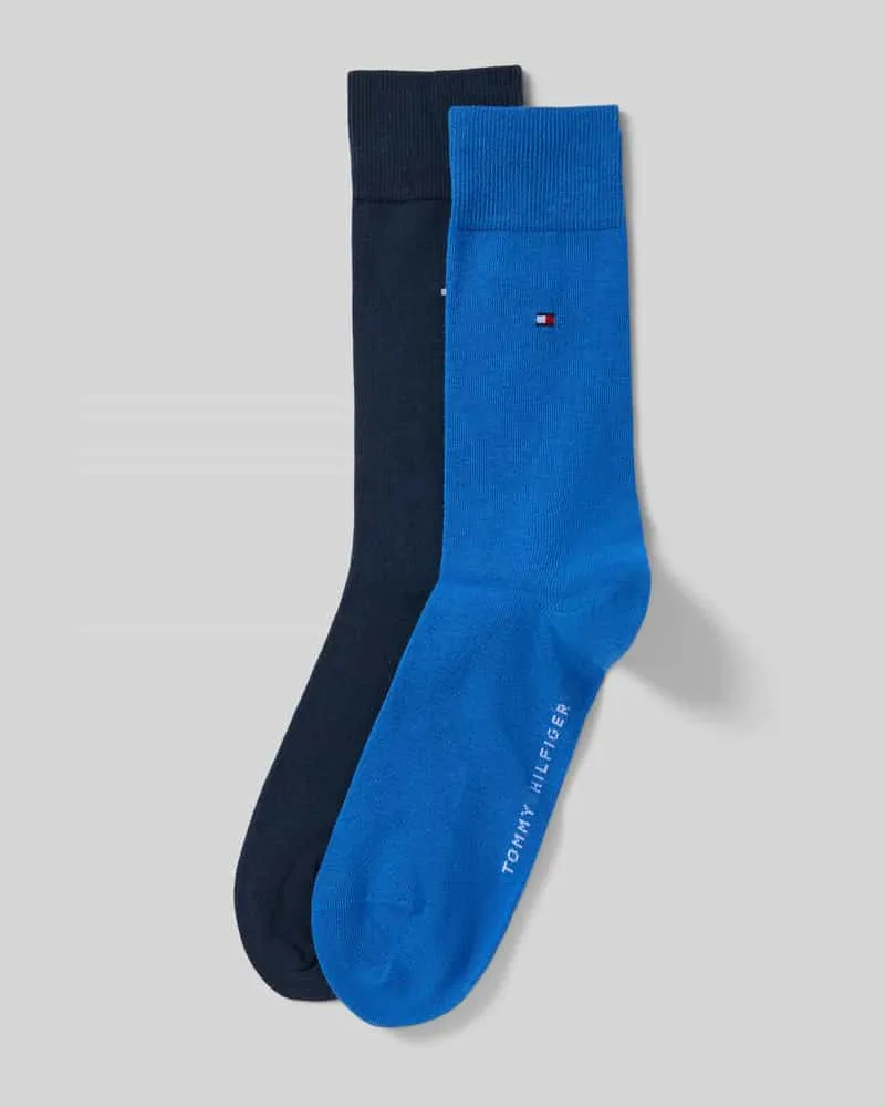 Tommy Hilfiger Strümpfe aus Baumwoll-Mix im 2er-Pack Hellblau