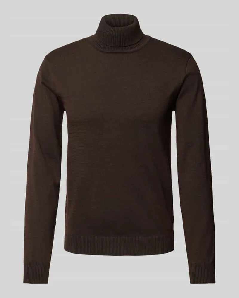 Blend Rollkragenpullover mit Teilungsnähten 