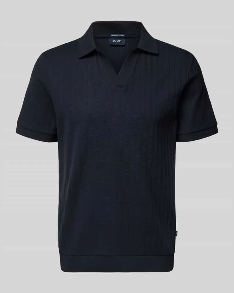 JOOP! Regular Fit Poloshirt mit V-Ausschnitt Modell 'Baronito Blau