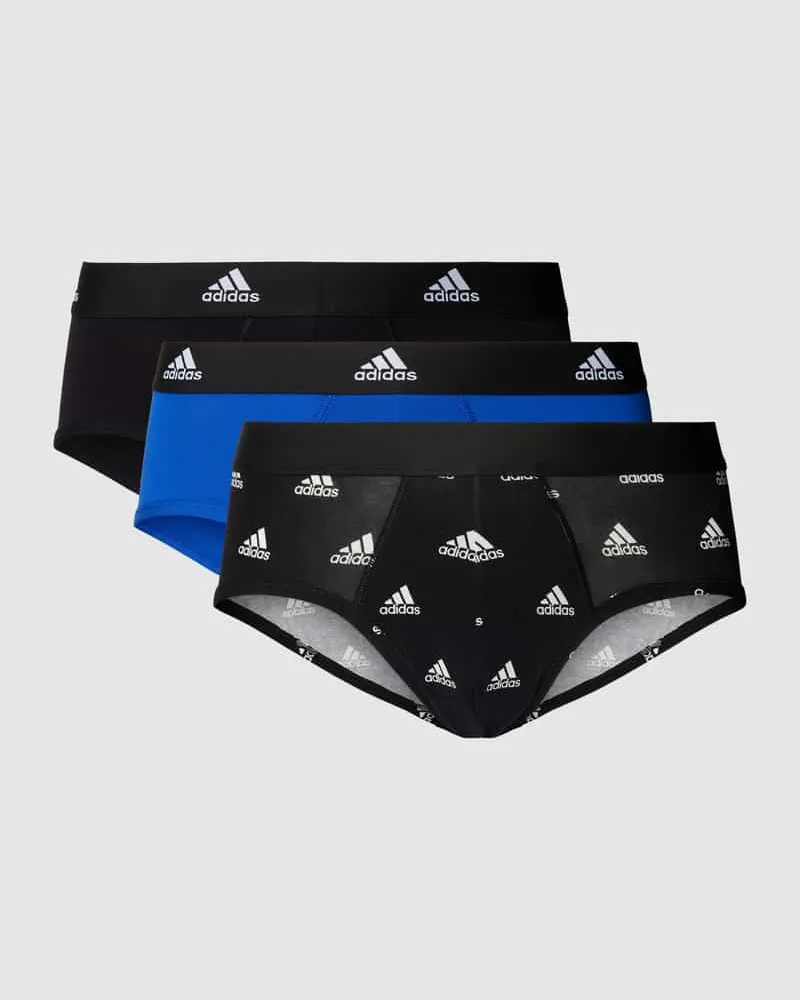 adidas Slip mit Logo-Bund im 3er-Pack Black