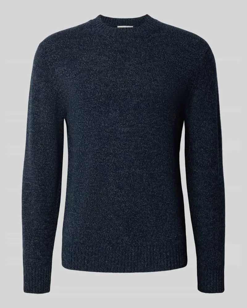 Casual Friday Strickpullover mit gerippten Abschlüssen Modell 'ANTE Marine