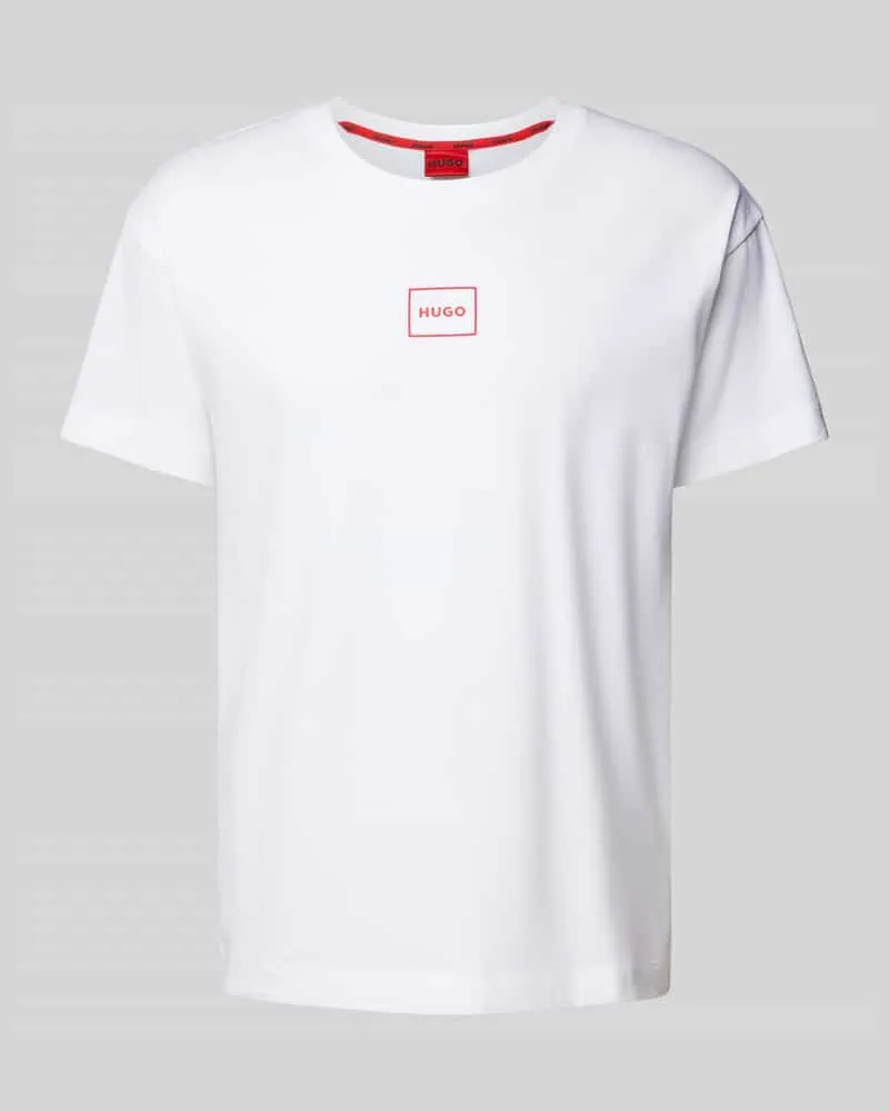 HUGO BOSS T-Shirt mit Label-Print Modell 'Laze 