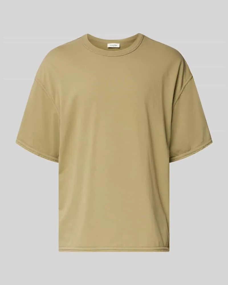 American Vintage T-Shirt mit überschnittenen Schultern Modell 'FAZY Khaki