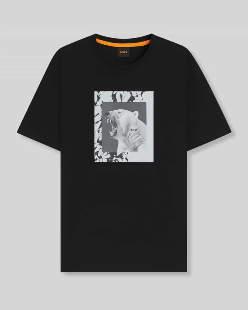 HUGO BOSS Regular Fit T-Shirt aus reiner Baumwolle 