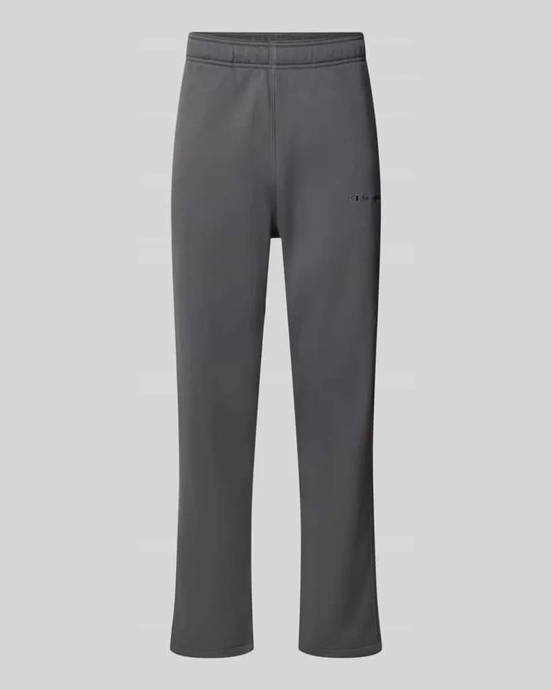 Champion Straight Fit Sweatpants aus Baumwoll-Mix Modell 'ICONS Dunkelgrau