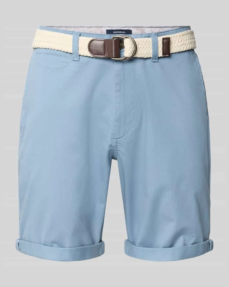 McNeal Bermudas mit Gürtel und Eingrifftaschen Ocean