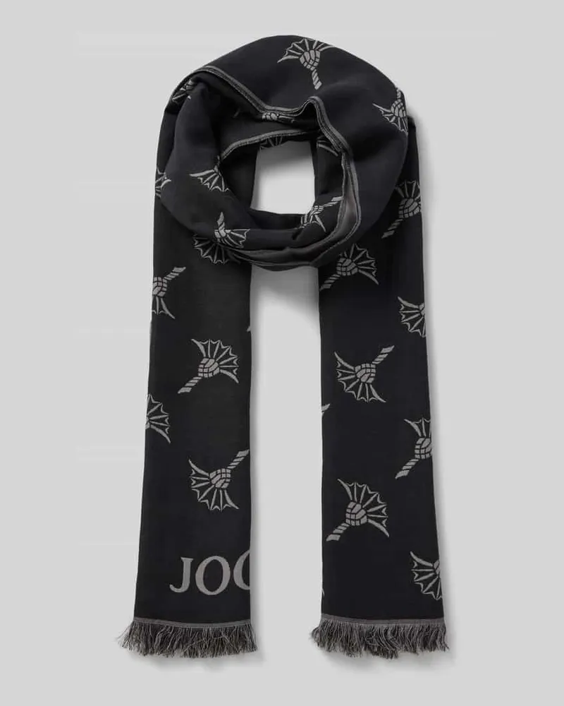 JOOP! Schal aus Modal Mix mit Woll-Baumwoll-Anteil Modell 'Feris Black