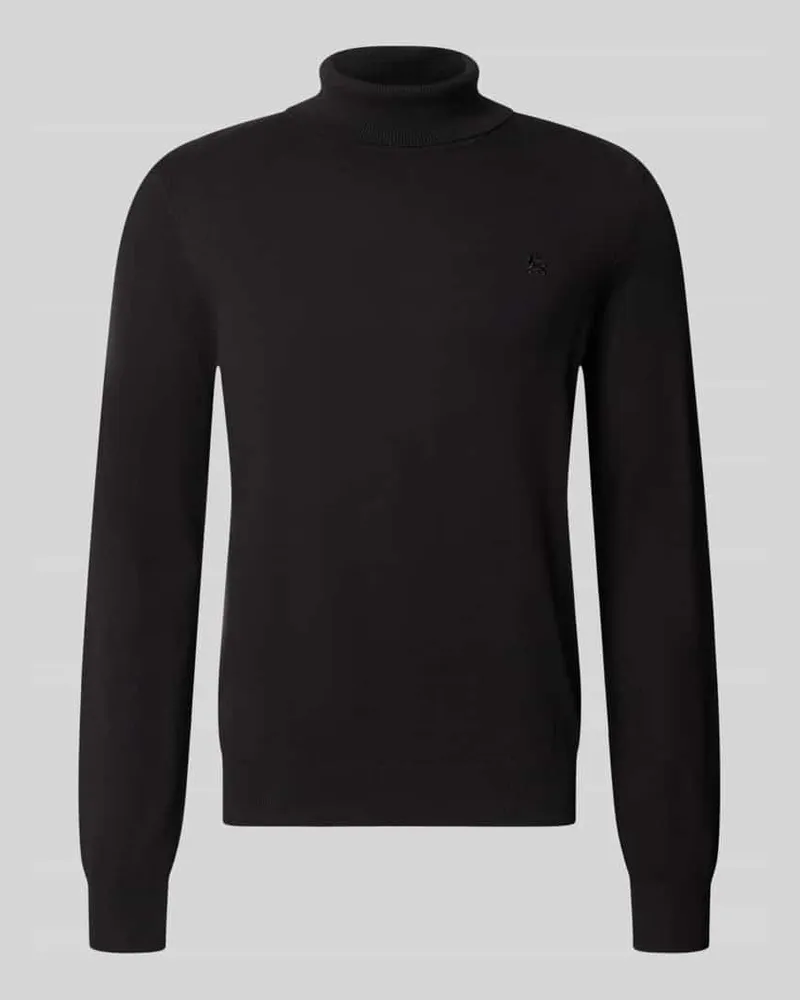 Lerros Regular Fit Strickpullover mit Rollkragen Black