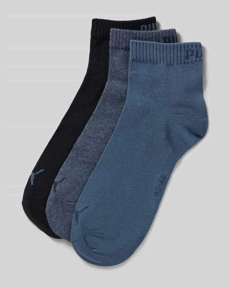 Puma Sneakersocken mit Logo im 3er-Pack Anthrazit