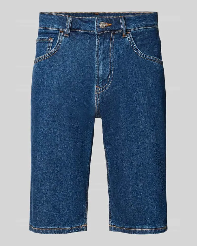 Pepe Jeans Regular Fit Jeansshorts aus Baumwoll-Mix Modell 'CASH BERMUDA Dunkelblau