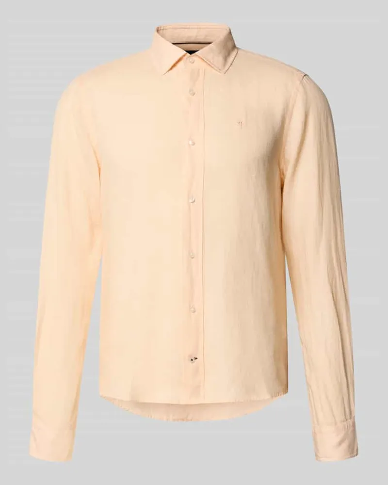 JOOP! Causal Fit Leinenhemd mit Kentkragen Modell 'Mike Apricot