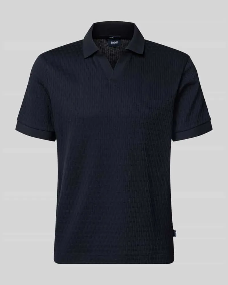 JOOP! Regular Fit Poloshirt mit V-Ausschnitt Modell 'Rauljose Blau