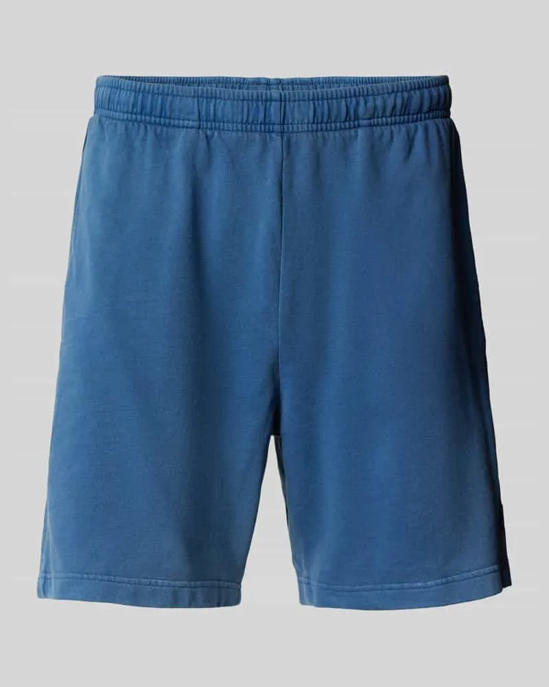Mazine Regular Fit Sweatshorts mit Label-Detail Blau