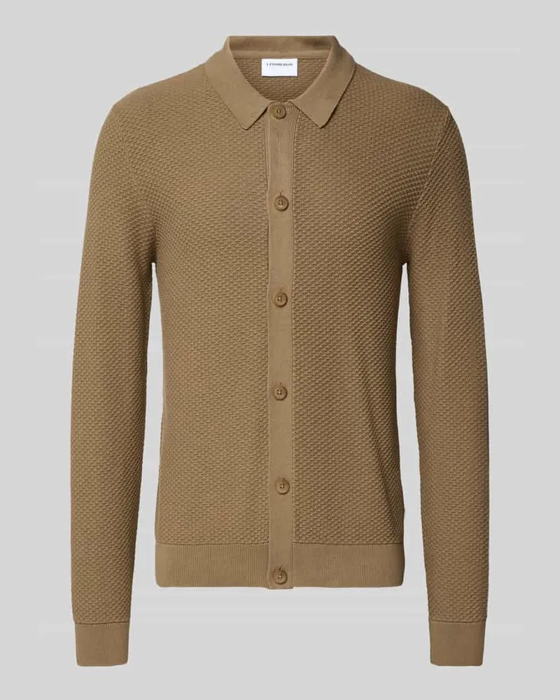 Lindbergh Strickjacke mit Knopfleiste Camel