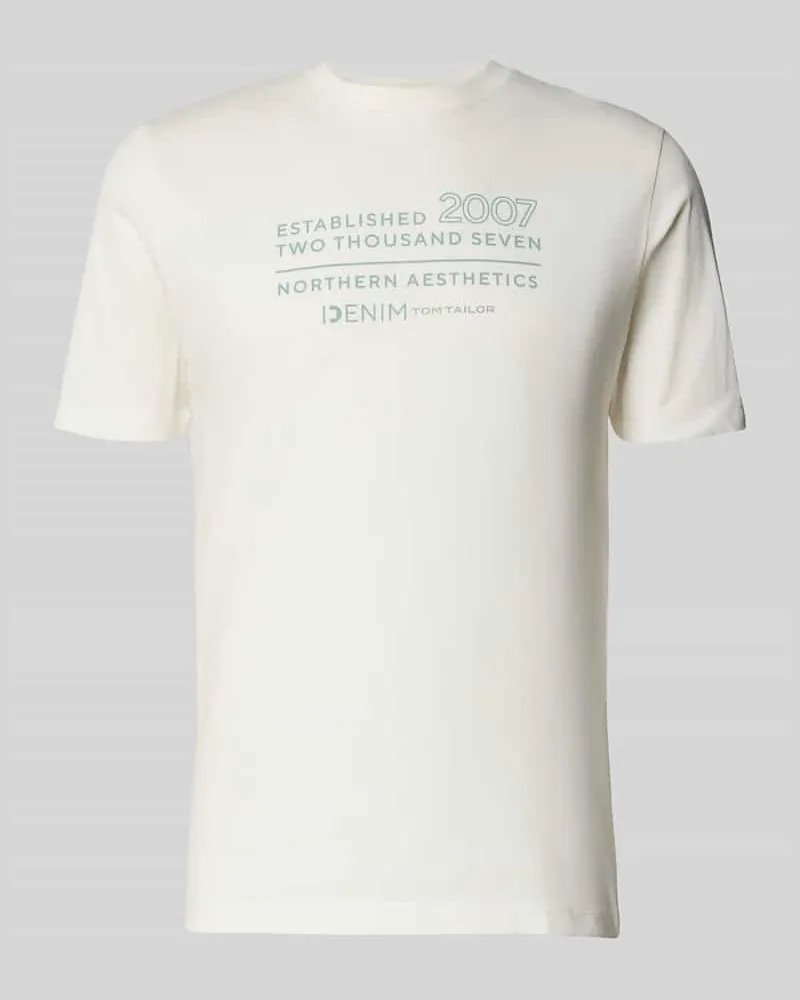 Tom Tailor Regular Fit T-Shirt aus reiner Baumwolle 