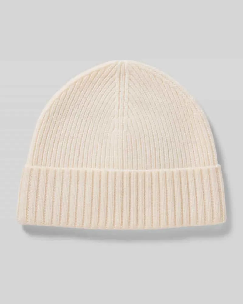 McNeal Beanie aus Wolle-Kaschmir-Mix Offwhite