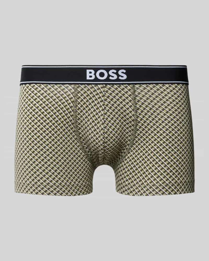 HUGO BOSS Trunks aus Baumwoll-Mix Oliv