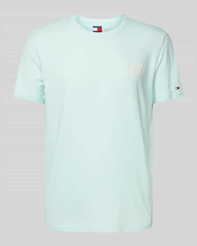 Tommy Hilfiger Regular Fit T-Shirt aus reiner Baumwolle mit Label-Schriftzug 