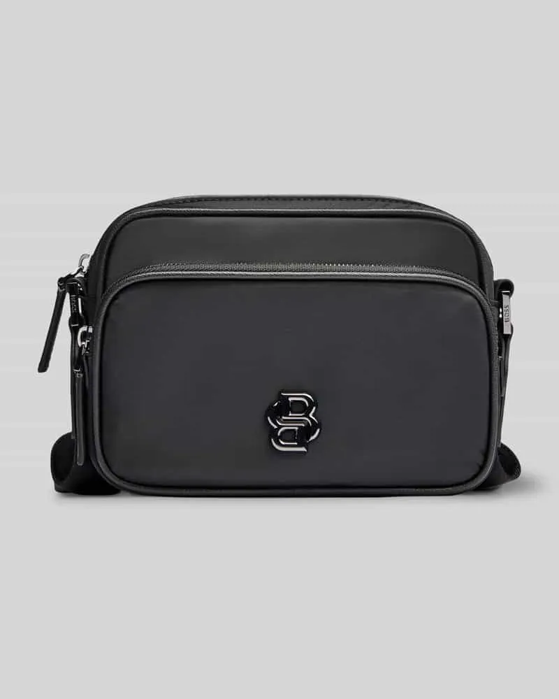 HUGO BOSS Umhängetasche aus glattem Twill Modell 'B_ICON Black