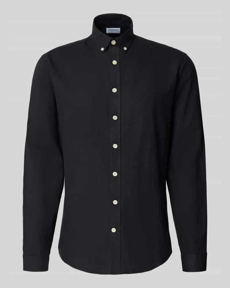 Lindbergh Freizeithemd mit Button-Down-Kragen 