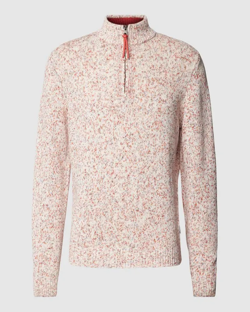 Fynch-Hatton Strickpullover mit Troyer-Kragen 