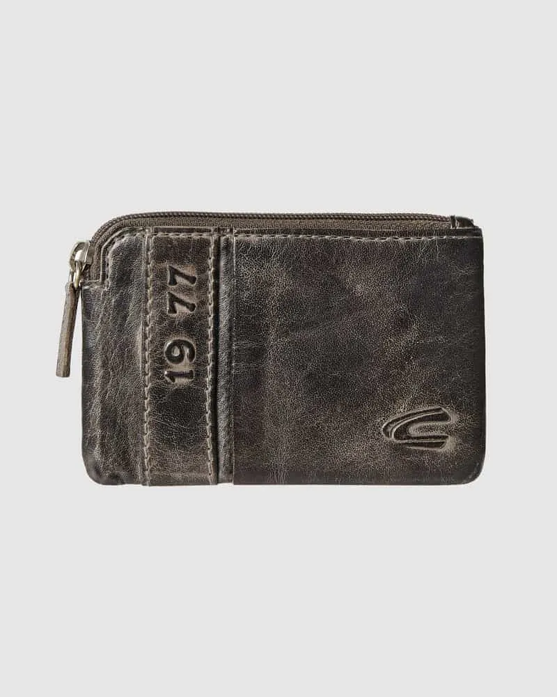 Camel Active Schlüsseletui aus Leder Black