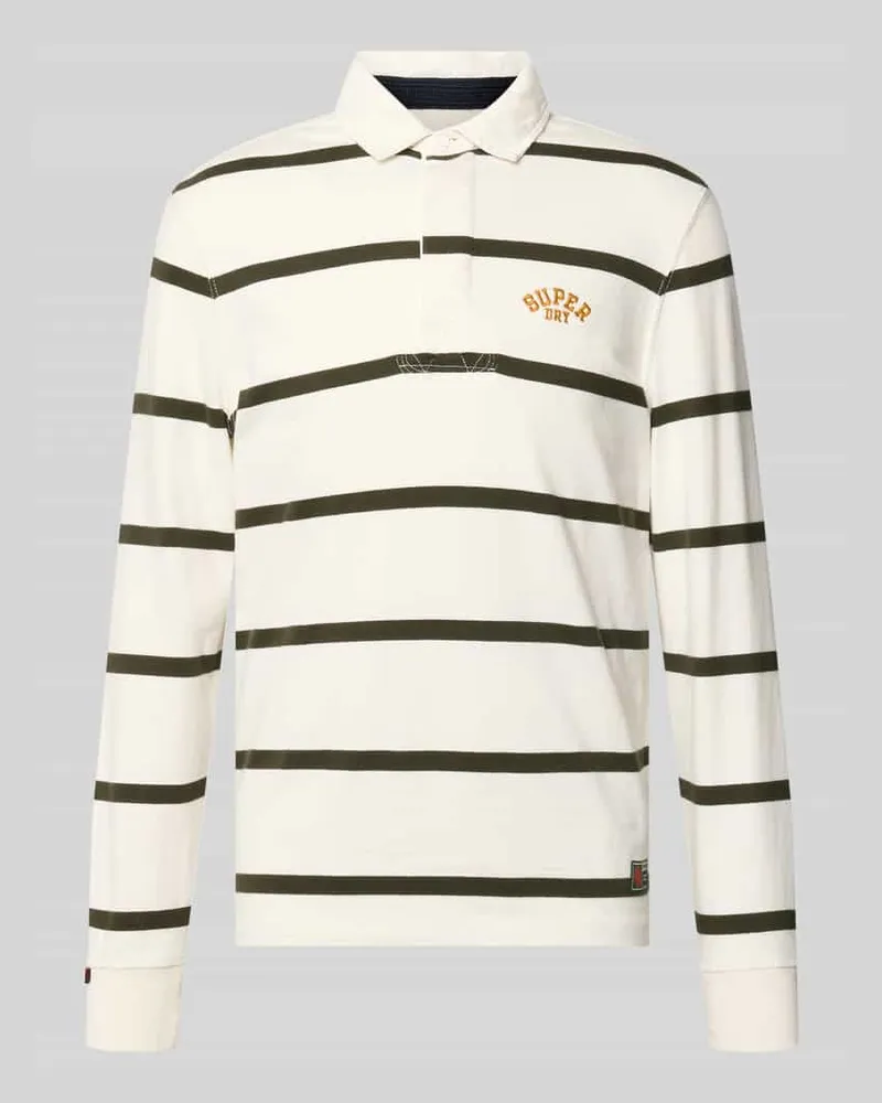 Superdry. Regular Fit Poloshirt mit Logo-Stitching Weiss