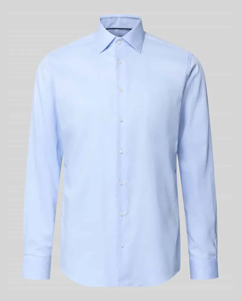 Christian Berg Regular Fit Business-Hemd mit Kentkragen Bleu