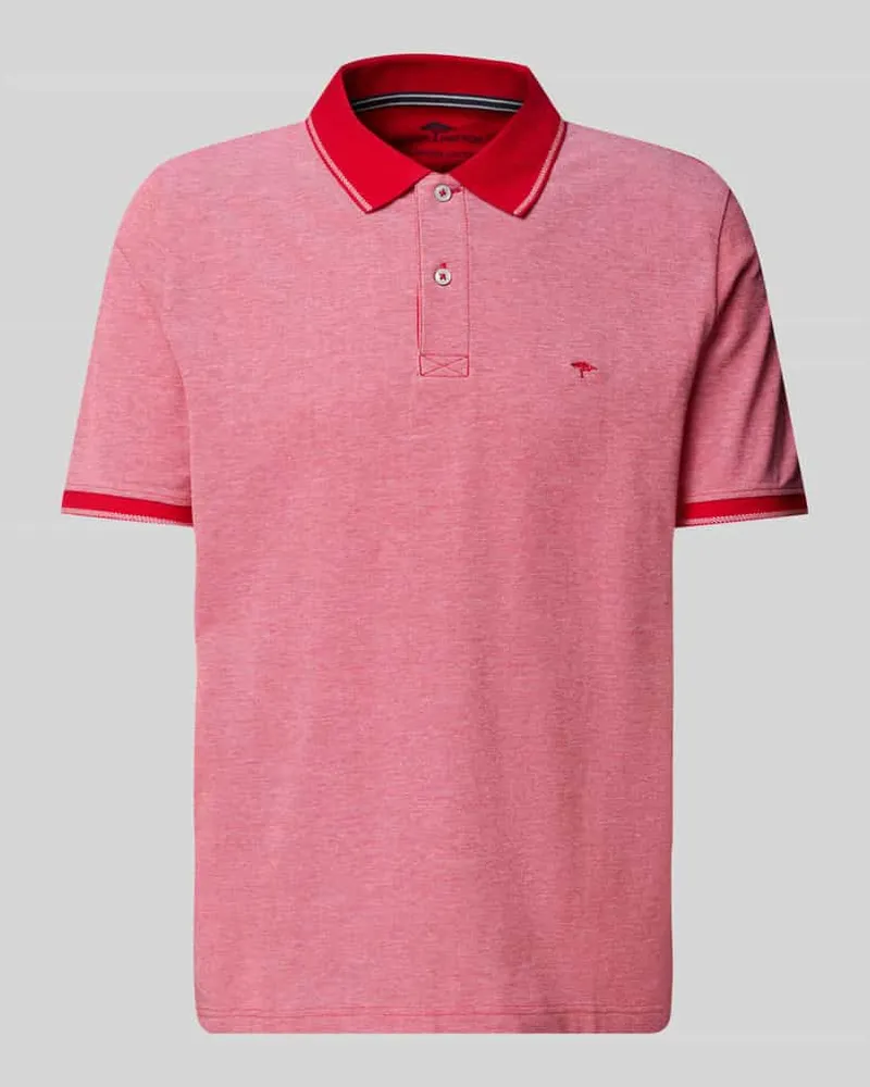 Fynch-Hatton Poloshirt mit Label-Stitching 