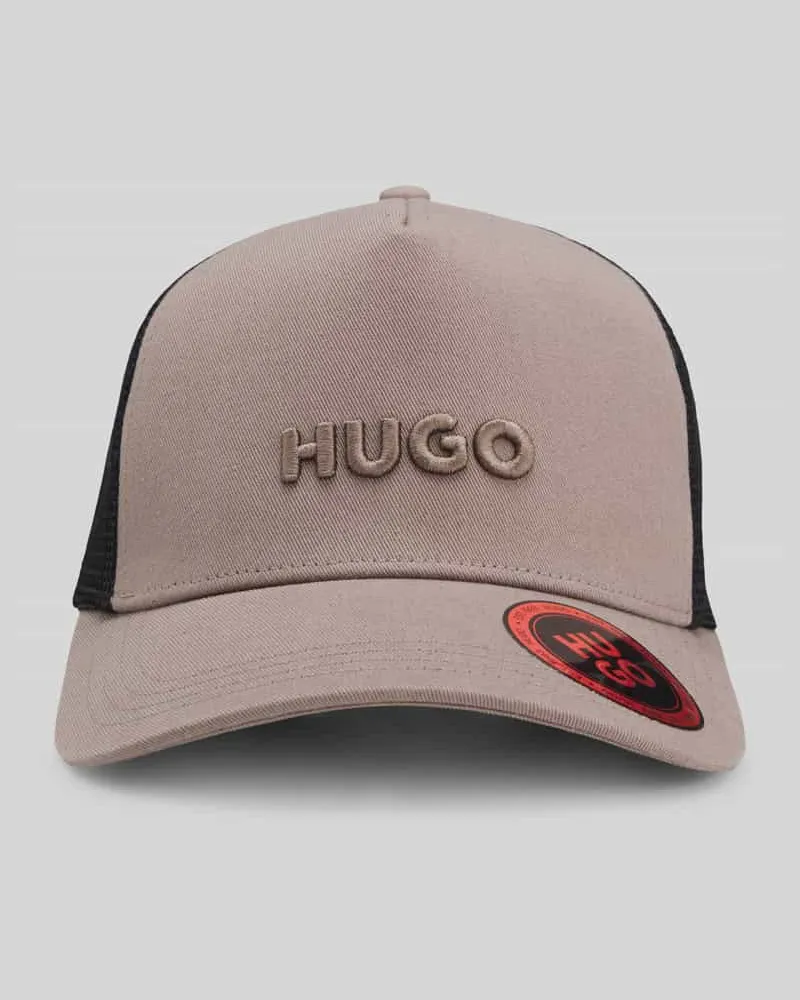HUGO BOSS Cap mit Mesh Einsätzen und Logo-Detail Graphit