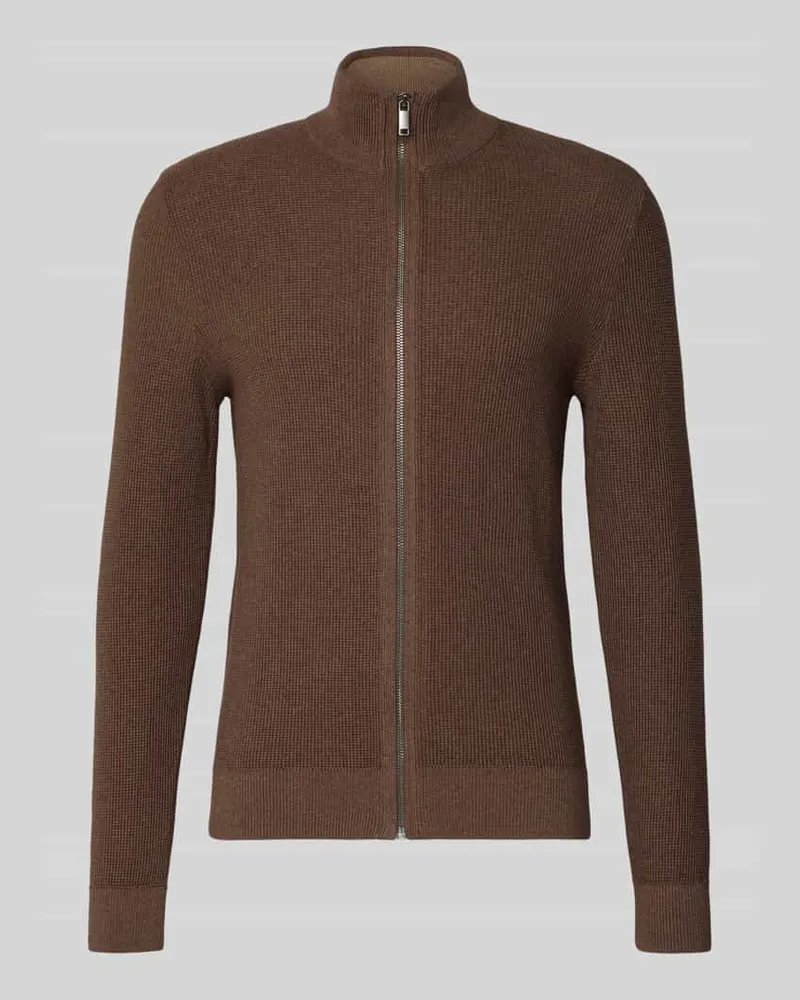 McNeal Strickjacke mit Reißverschluss Hellbraun