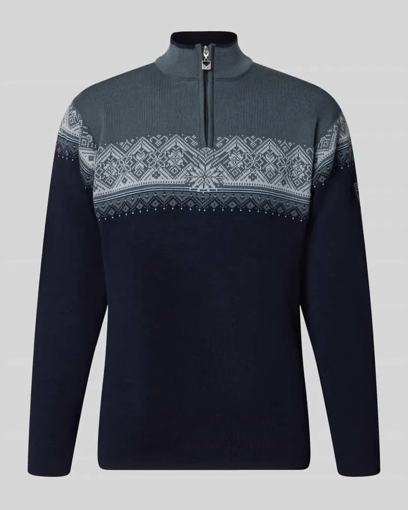 Dale of Norway Wollpullover mit Troyer-Kragen Modell 'Moritz Marine