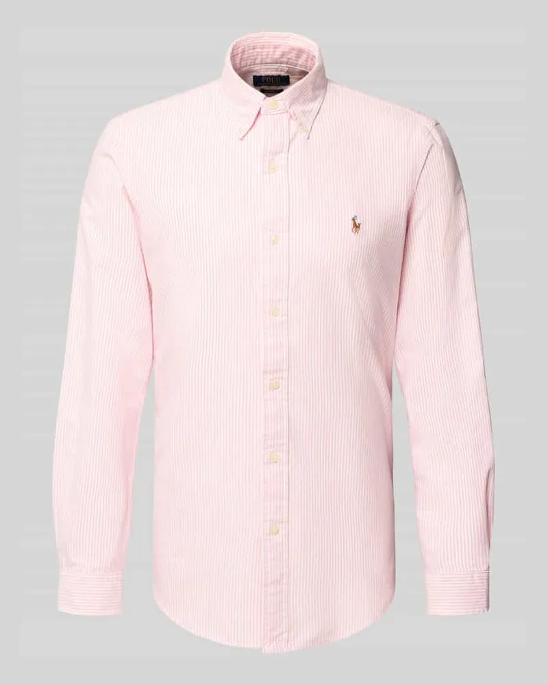 Ralph Lauren Freizeithemd mit Knopfleiste Hellrosa