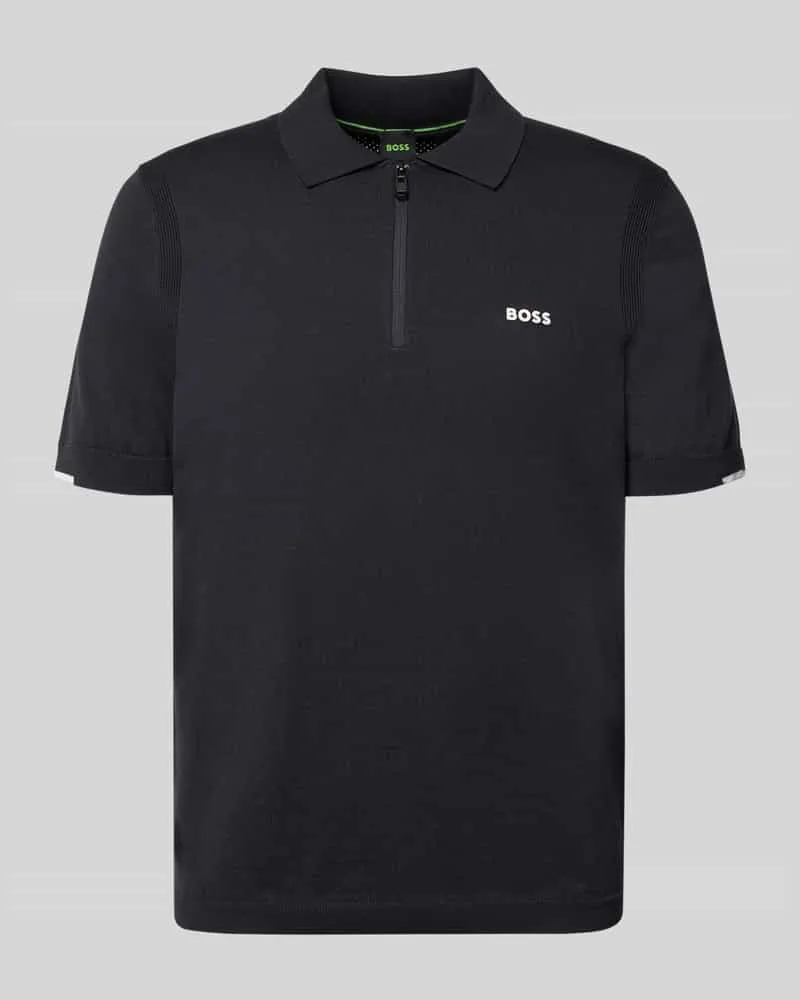 HUGO BOSS Regular Fit Poloshirt aus reiner Baumwolle Modell 'KN_EVER-X Marine