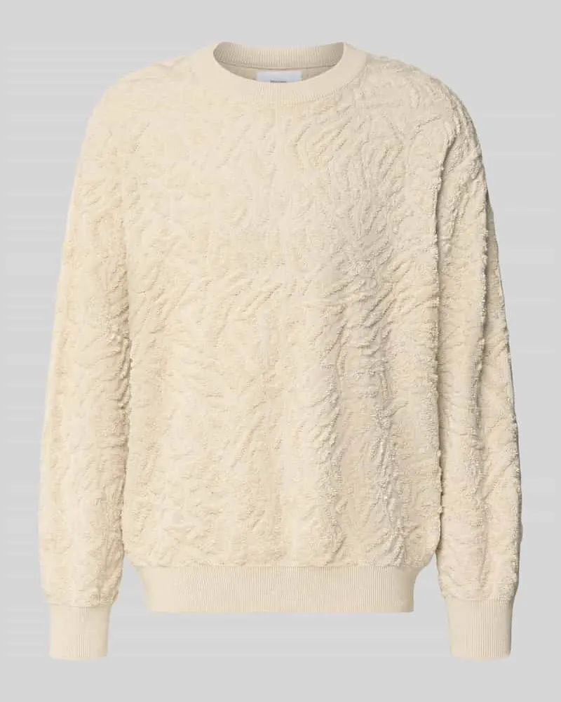 Matinique Regular Fit Pullover mit Woll-Anteil Modell 'sweatio Offwhite