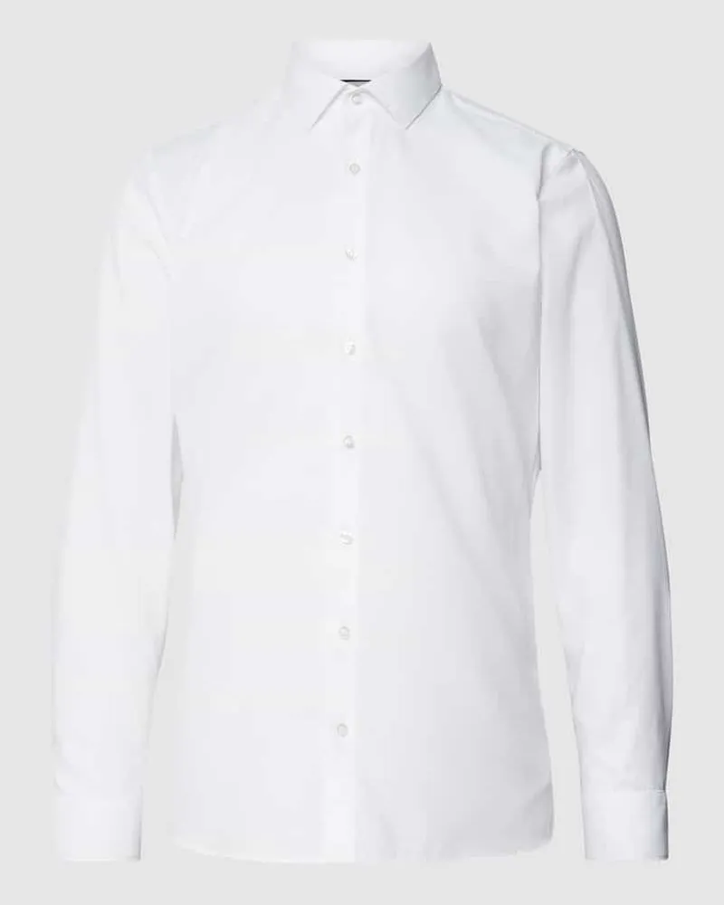 Olymp Slim Fit Businesshemd in Premiumqualität Weiss