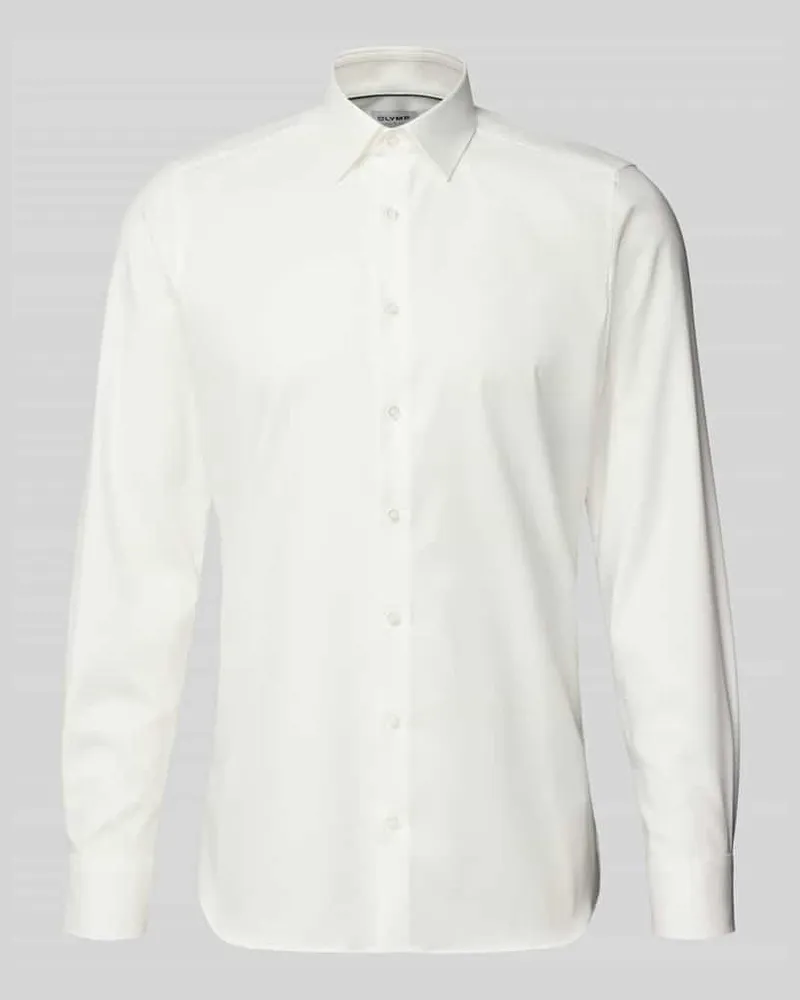 Olymp Slim Fit Businesshemd in Premiumqualität Weiss