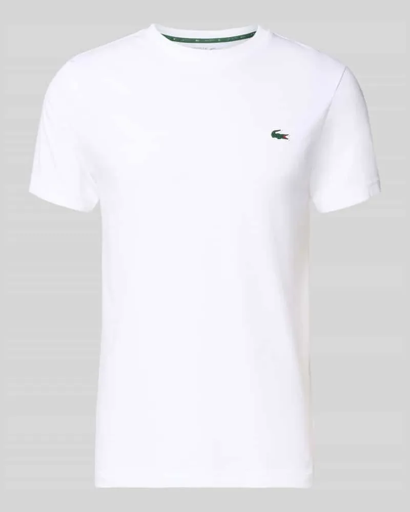 Lacoste Regular Fit T-Shirt aus Baumwoll-Mix Weiss